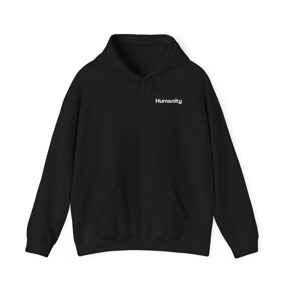 Humanity Hoodie — "I Am Because We Are" Back Print Community Graphic Hoodie