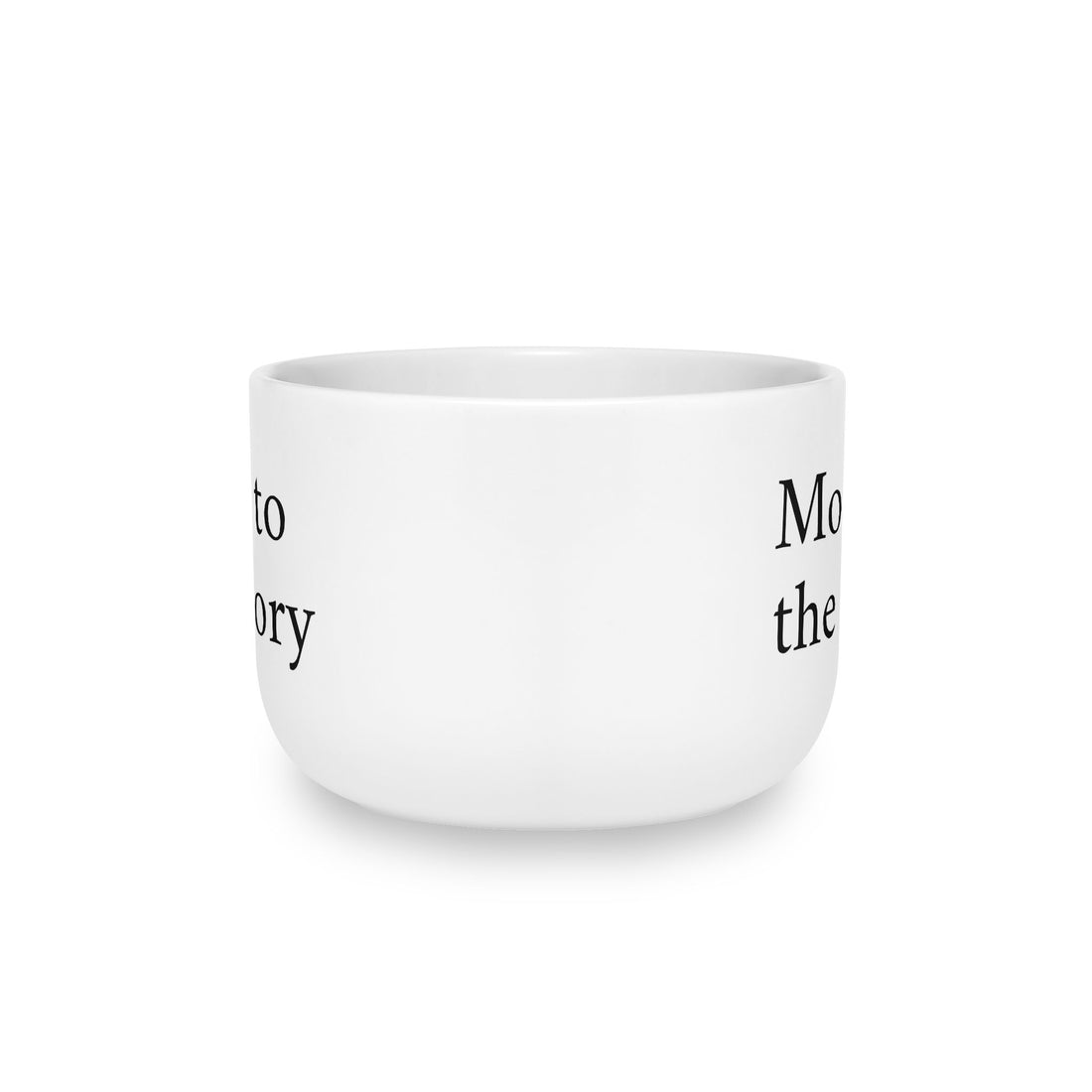 Latte Mug — "More. to the Story" White Ceramic 25oz